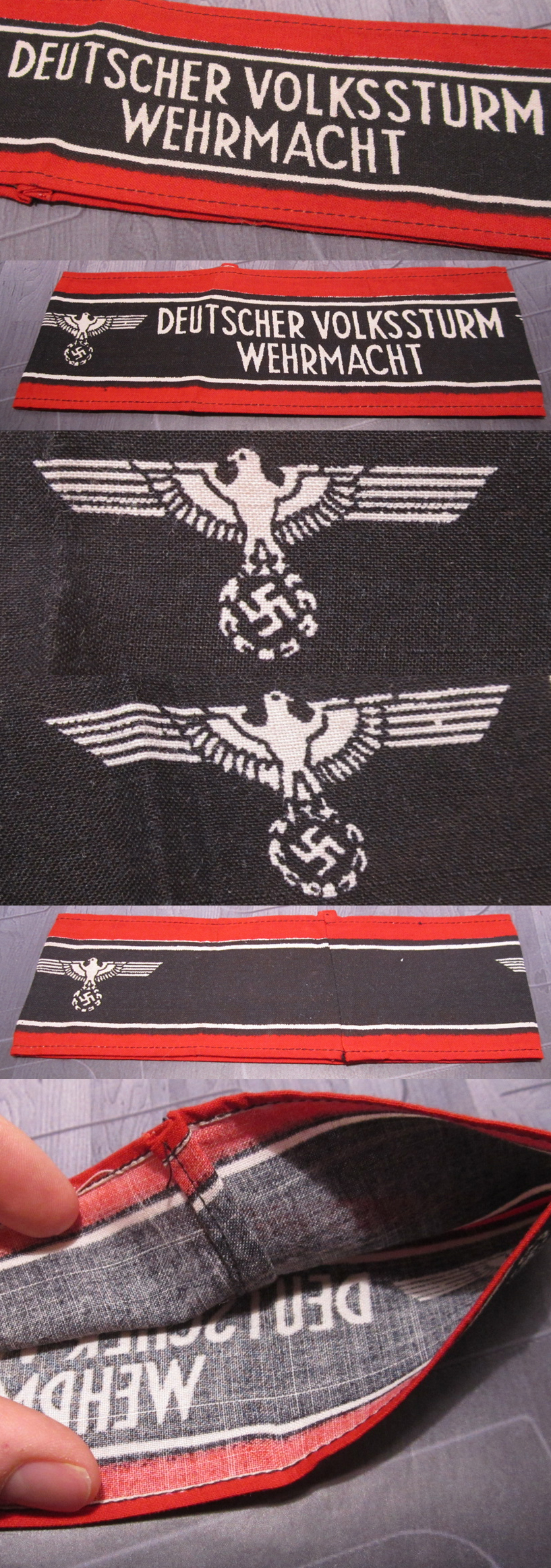 Deutscher Volkssturm Wehrmacht Armband