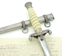 Army Dagger with Veteran Certificate