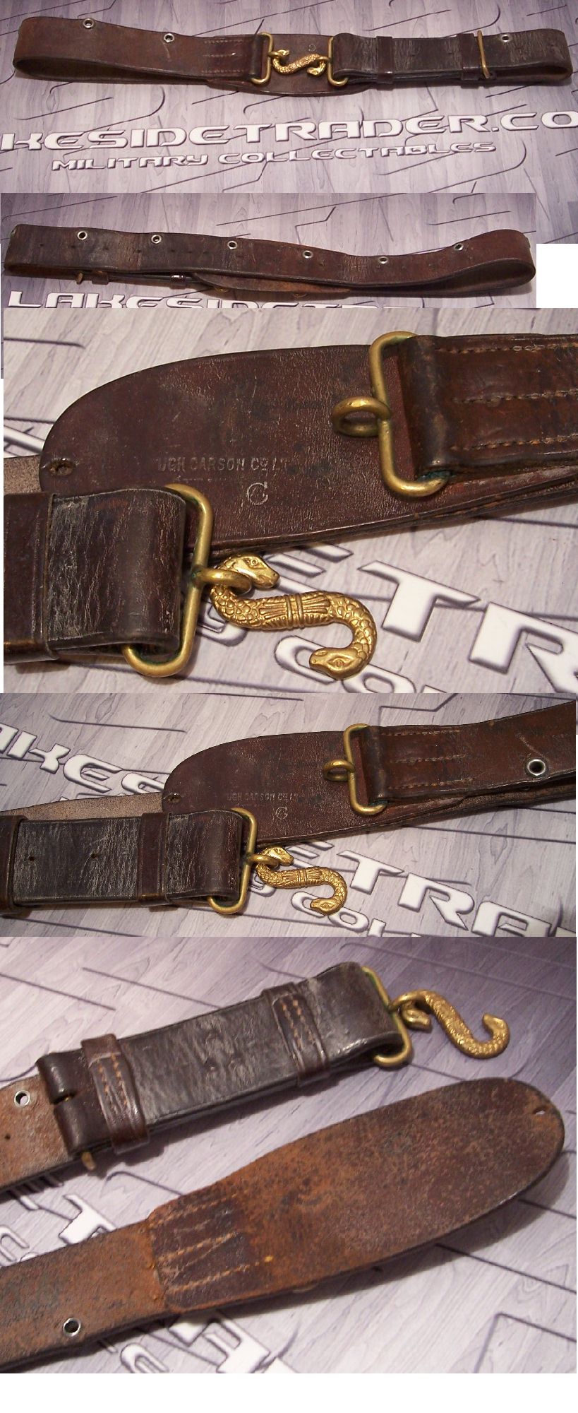 Canadian WWI Issue Snake Clasp Belt | Lakesidetrader