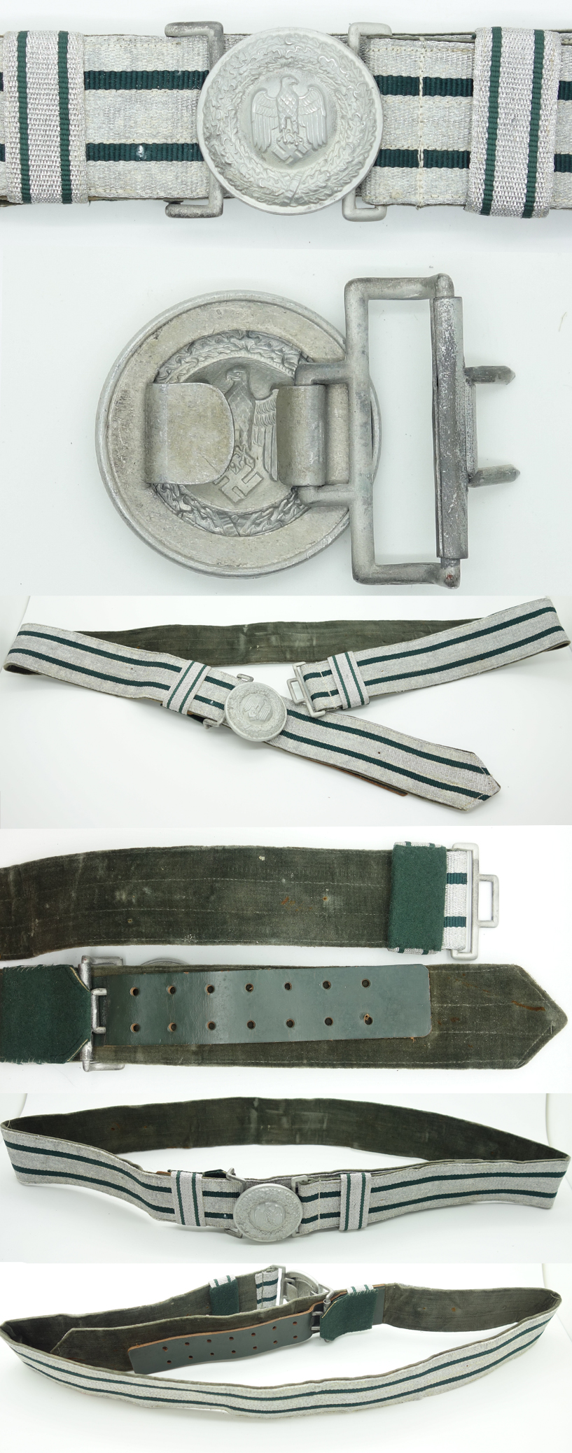 Army Officers Brocade Belt and Buckle