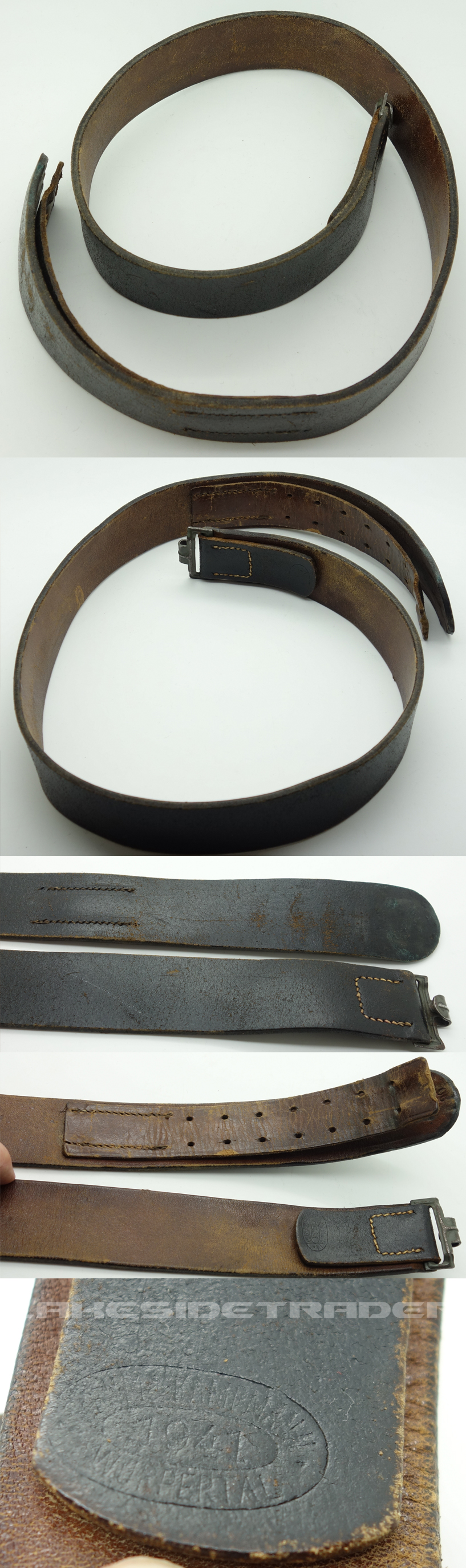 EM/NCO's Black Leather Belt