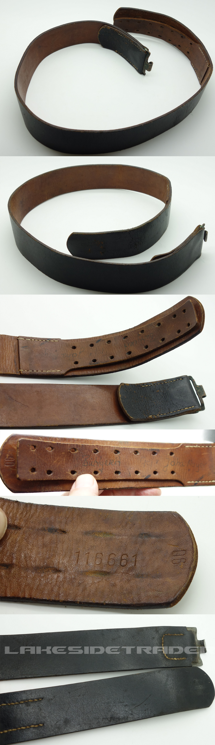 EM/NCO's Black Leather Belt.