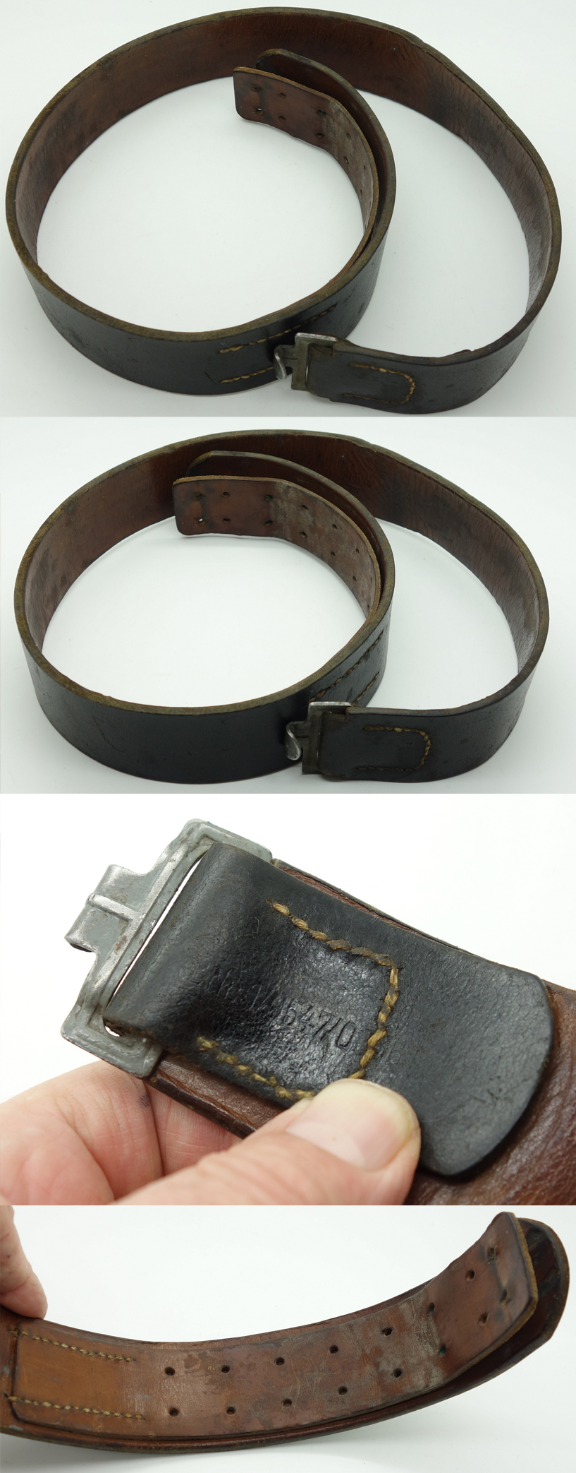 EM/NCO's Black Leather Belt