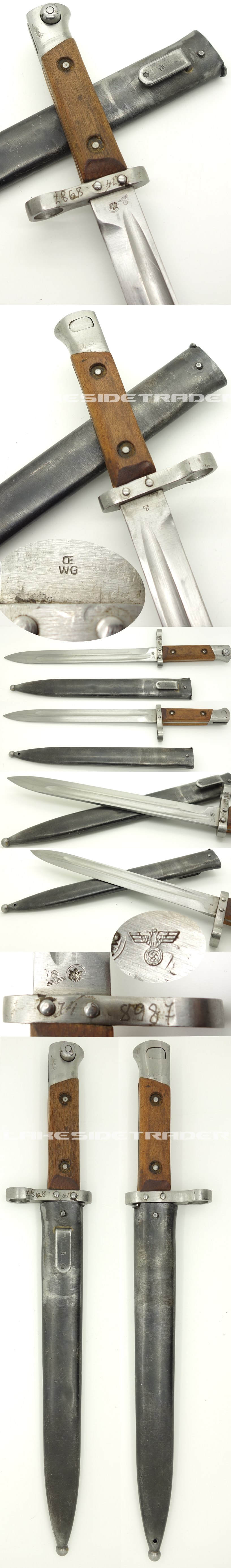 Austrian M95 Combat Bayonet Lakesidetrader   BA 29561d 