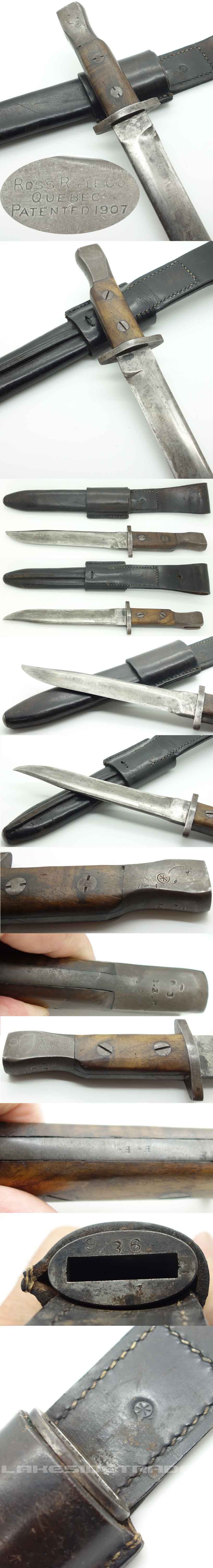 Mark II Ross Rifle Bayonet/Fighting Knife