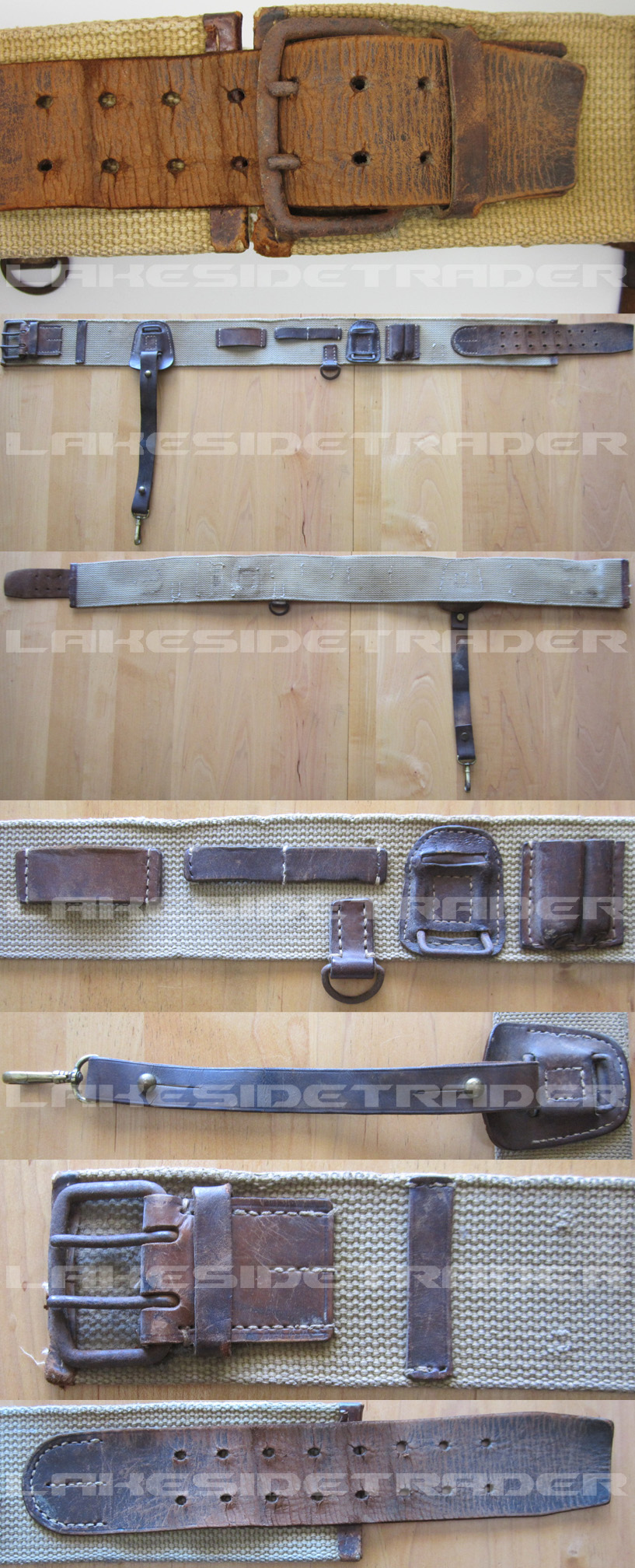 Japanese WWII Officers/NCO Canvas Sword Belt