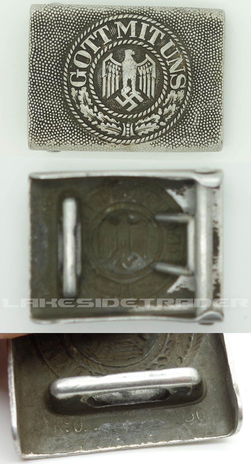 Early Aluminium Army Belt Buckle by 