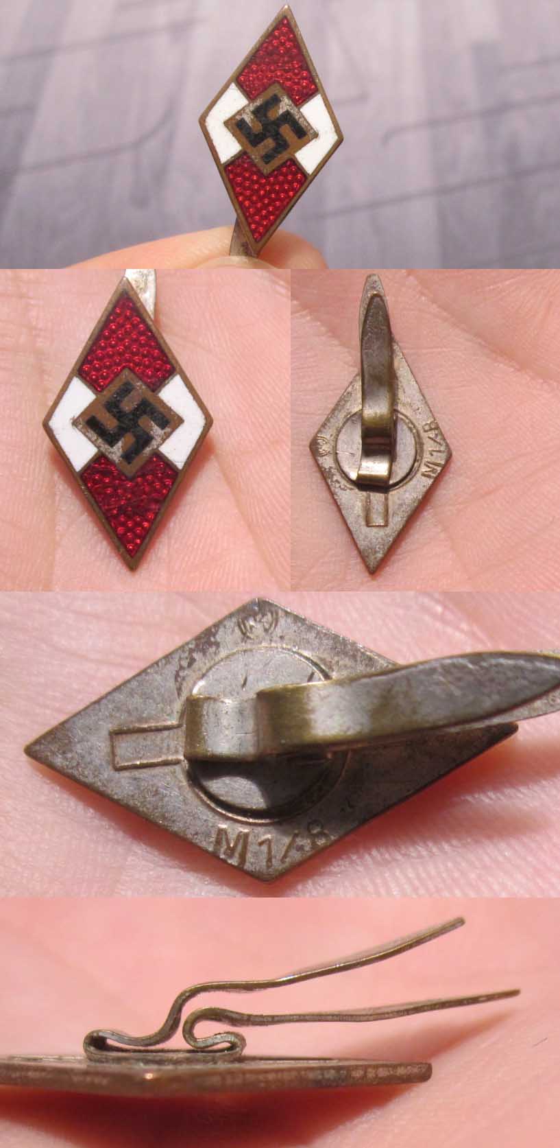 Hitler Youth Visor/Cap Badge