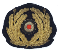 Navy Officer’s Visor Cap Cockade and Wreath