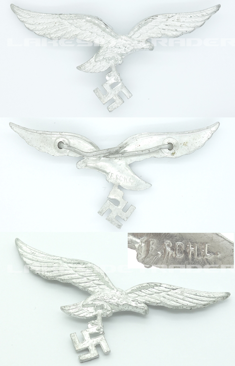 Luftwaffe EM/NCO Visor Cap Eagle by J. Schl