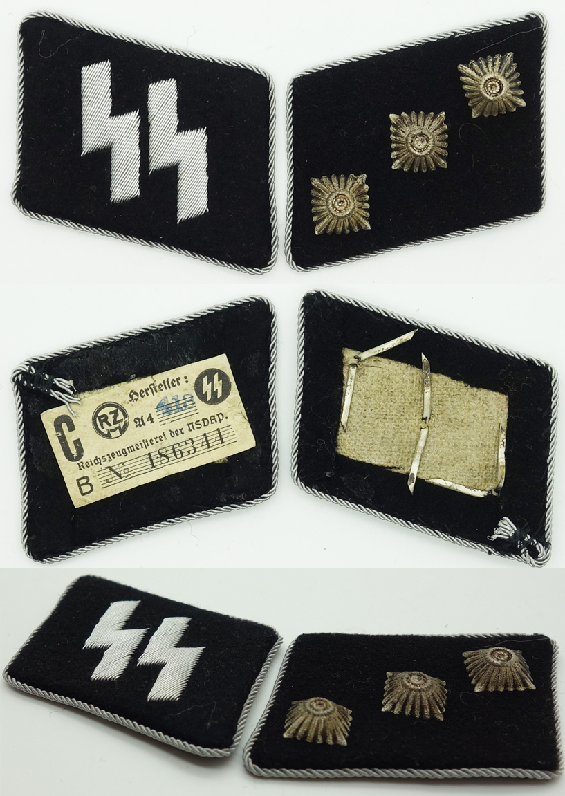 SS-Untersturmfuhrer Collar Tabs