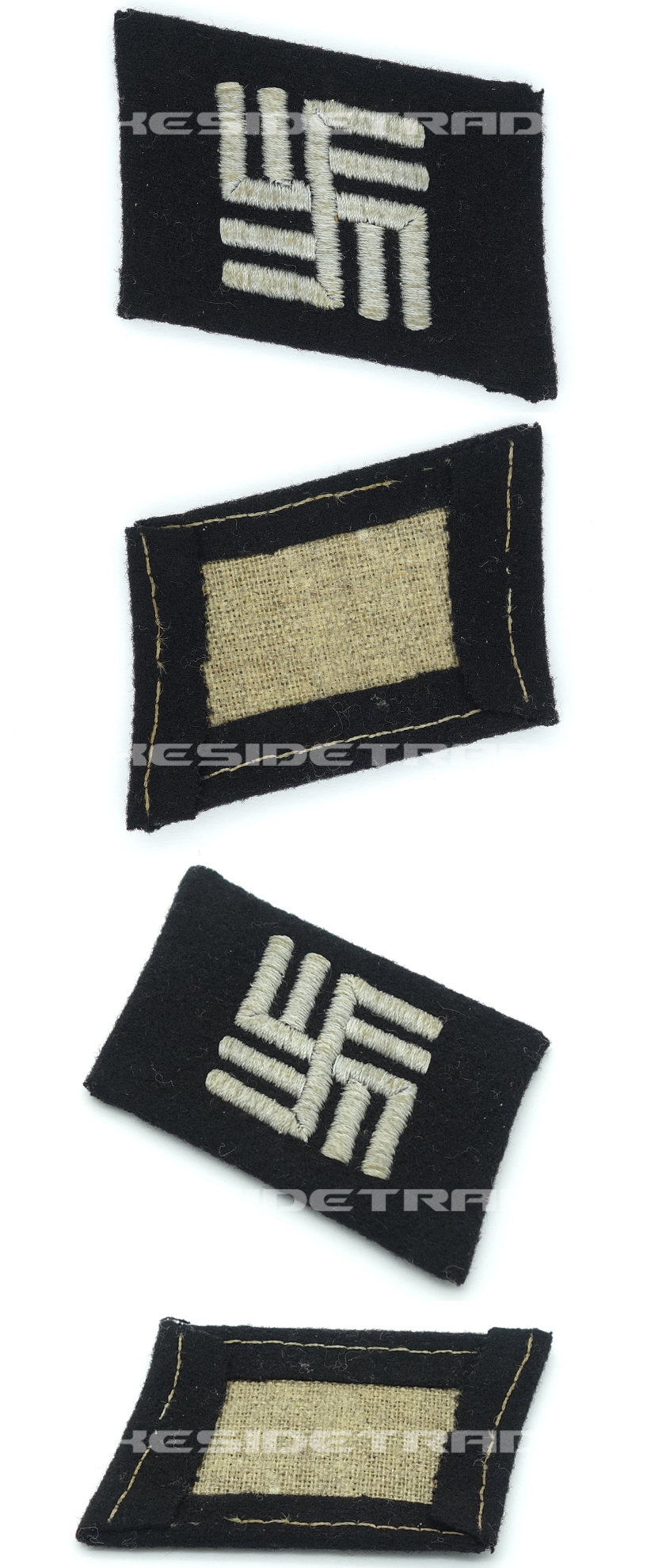 Waffen-SS Temporary Camp Guard Collar Tab