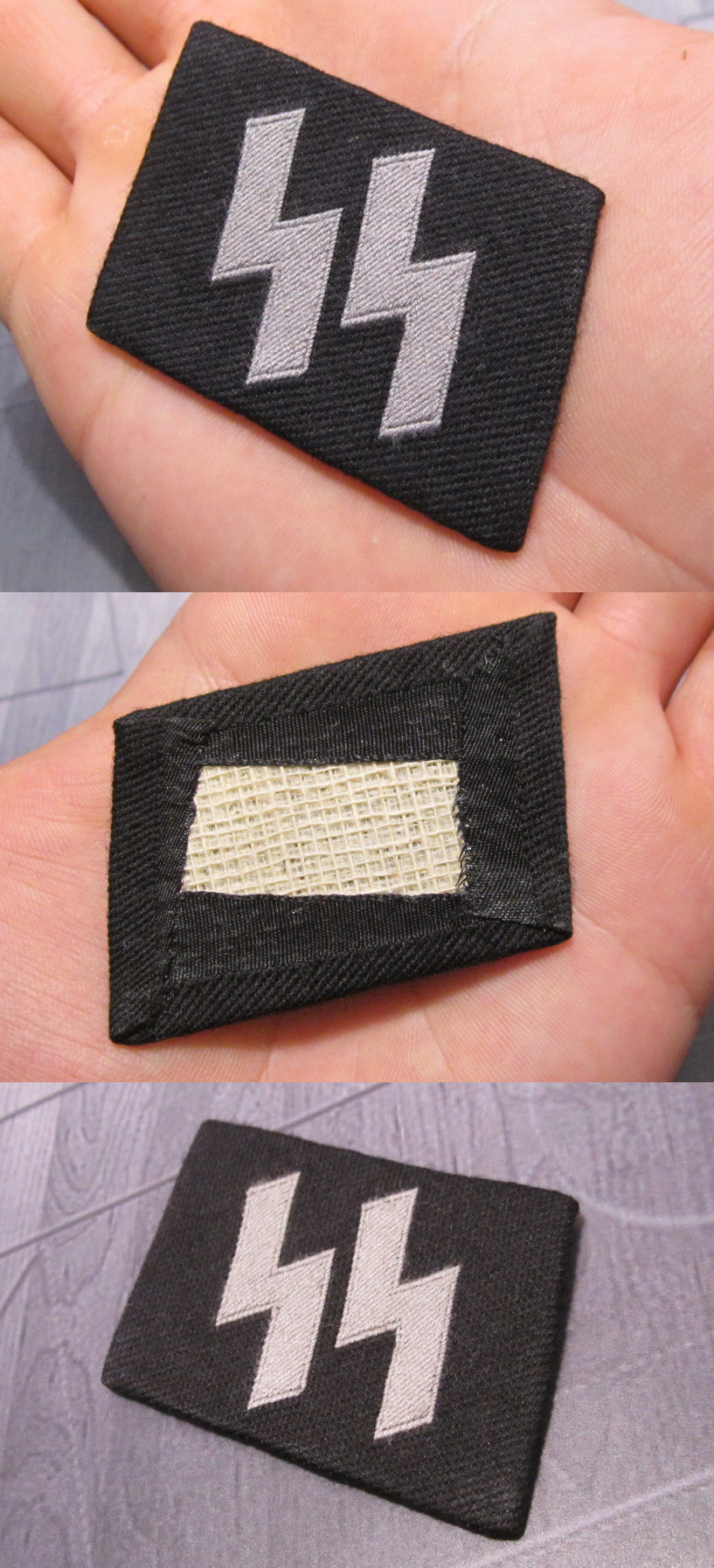 SS EM/NCO Runic Collar Tab