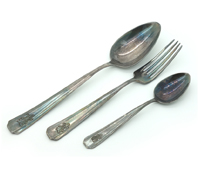 Three Piece Leibstandarte SS Adolf Hitler Cutlery Set