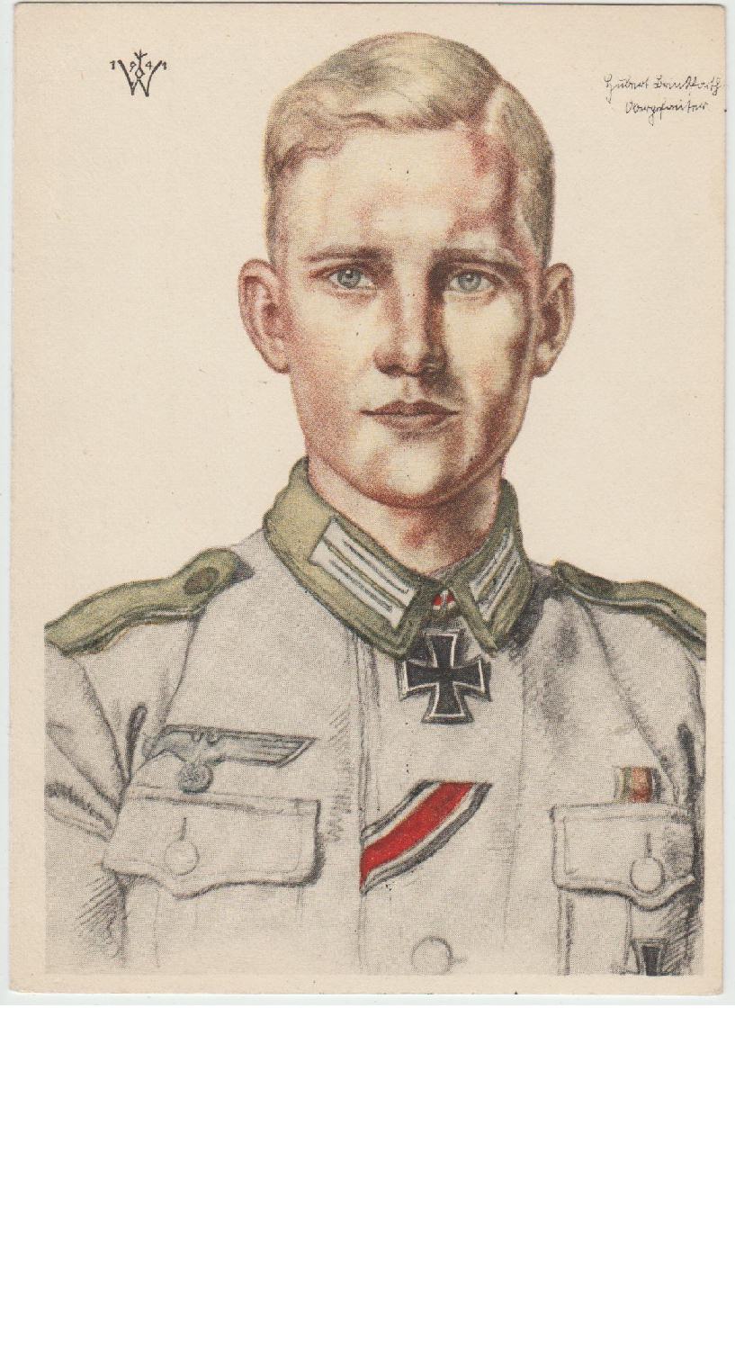 Obergefreiter Hubert Brinkforth Postcard by Willrich