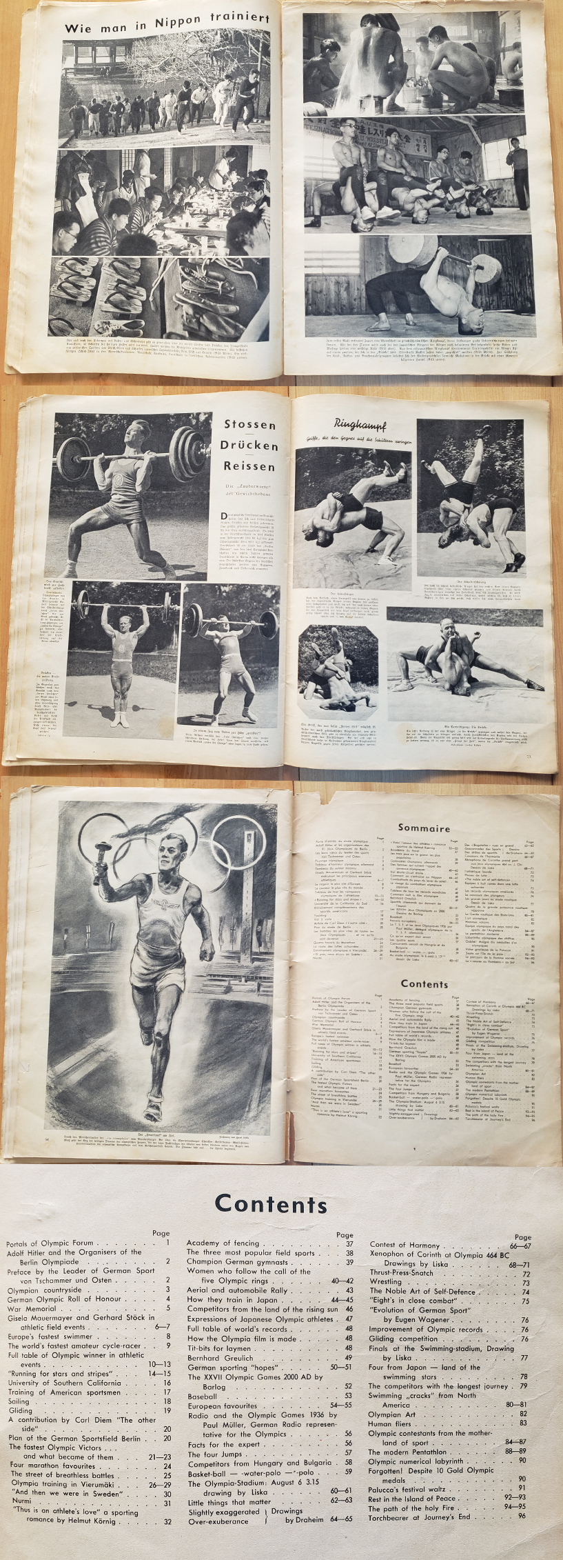 2 Olympic Themed Berliner Illustrirte Zeitung