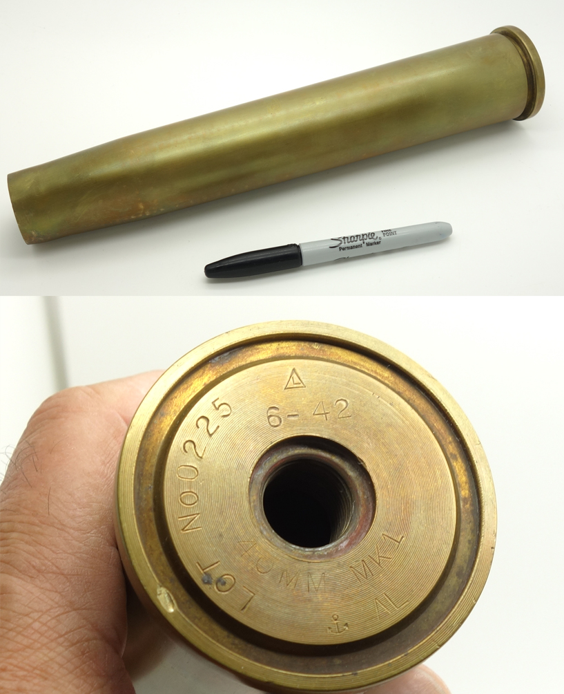 40mm Bofors Shell Casing