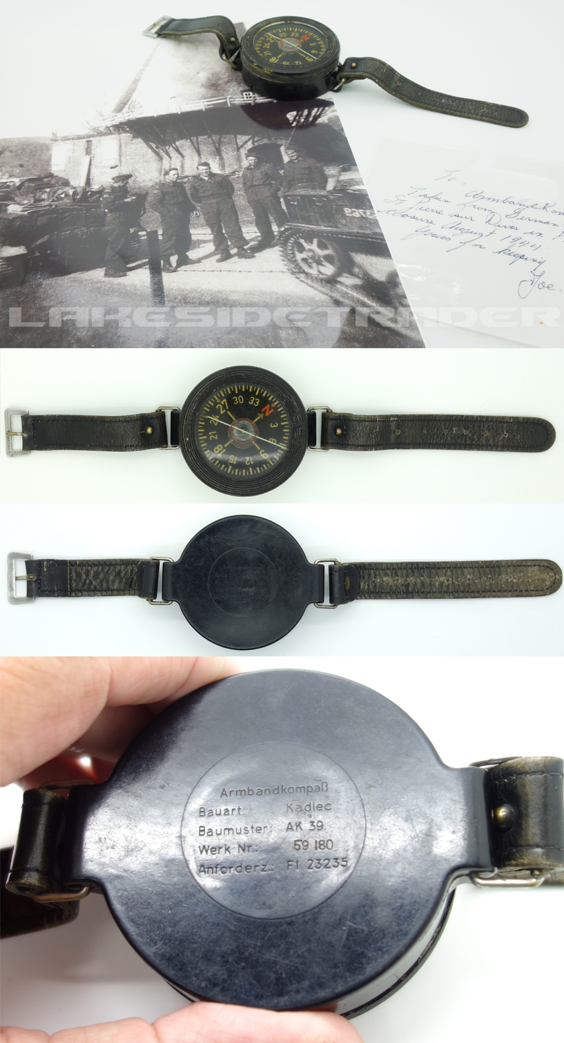 Luftwaffe AK-39 Wrist Compass w a Story