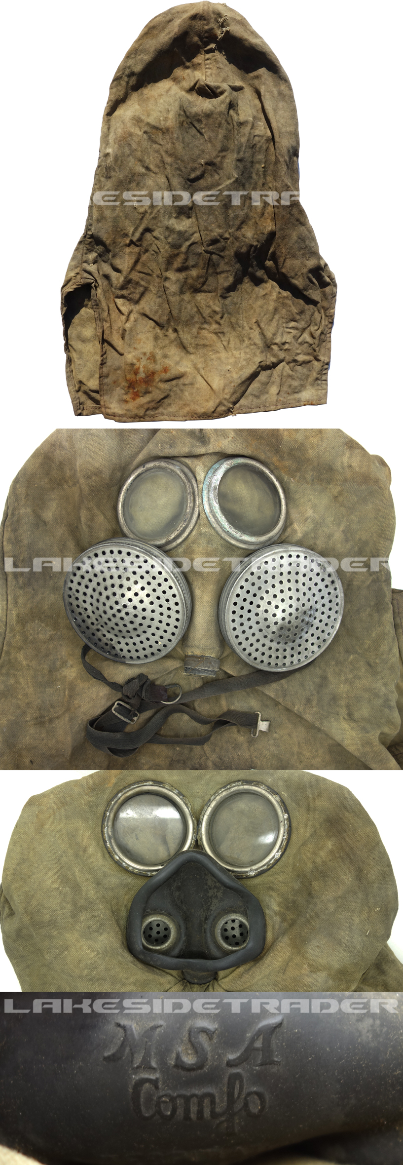 British/Canadian, WWI - PH Helmet with Respirator