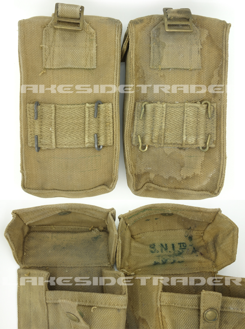 Canada, WWII - Two P37 Utility Pouches