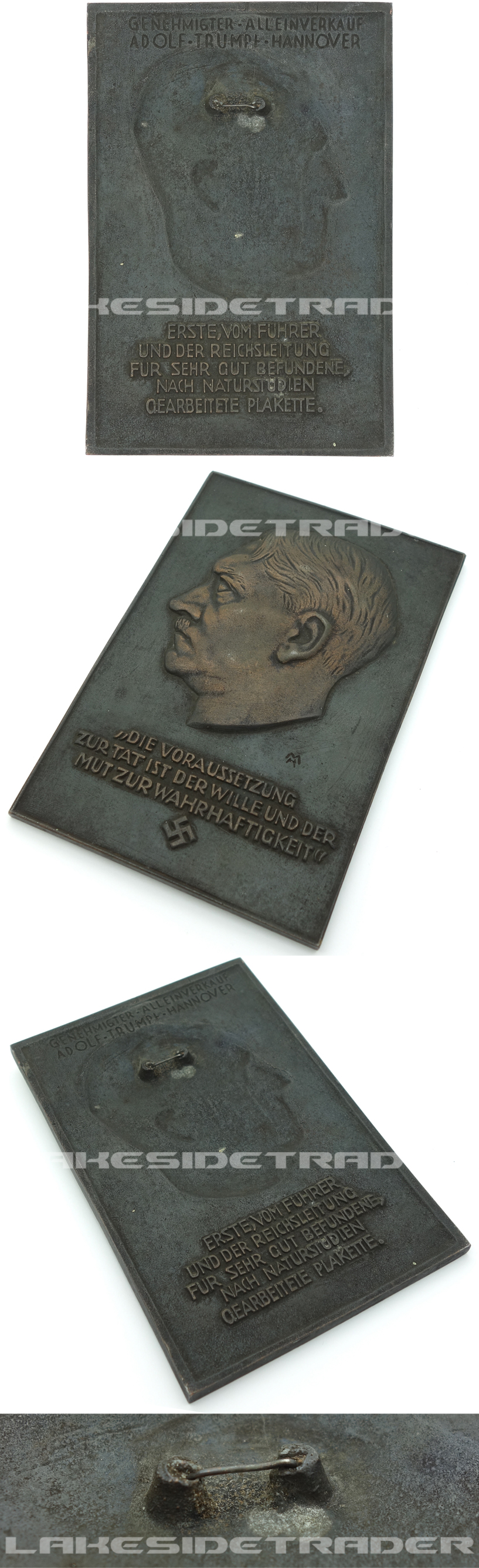 Adolf Hitler Non-Portable Wall Plaque