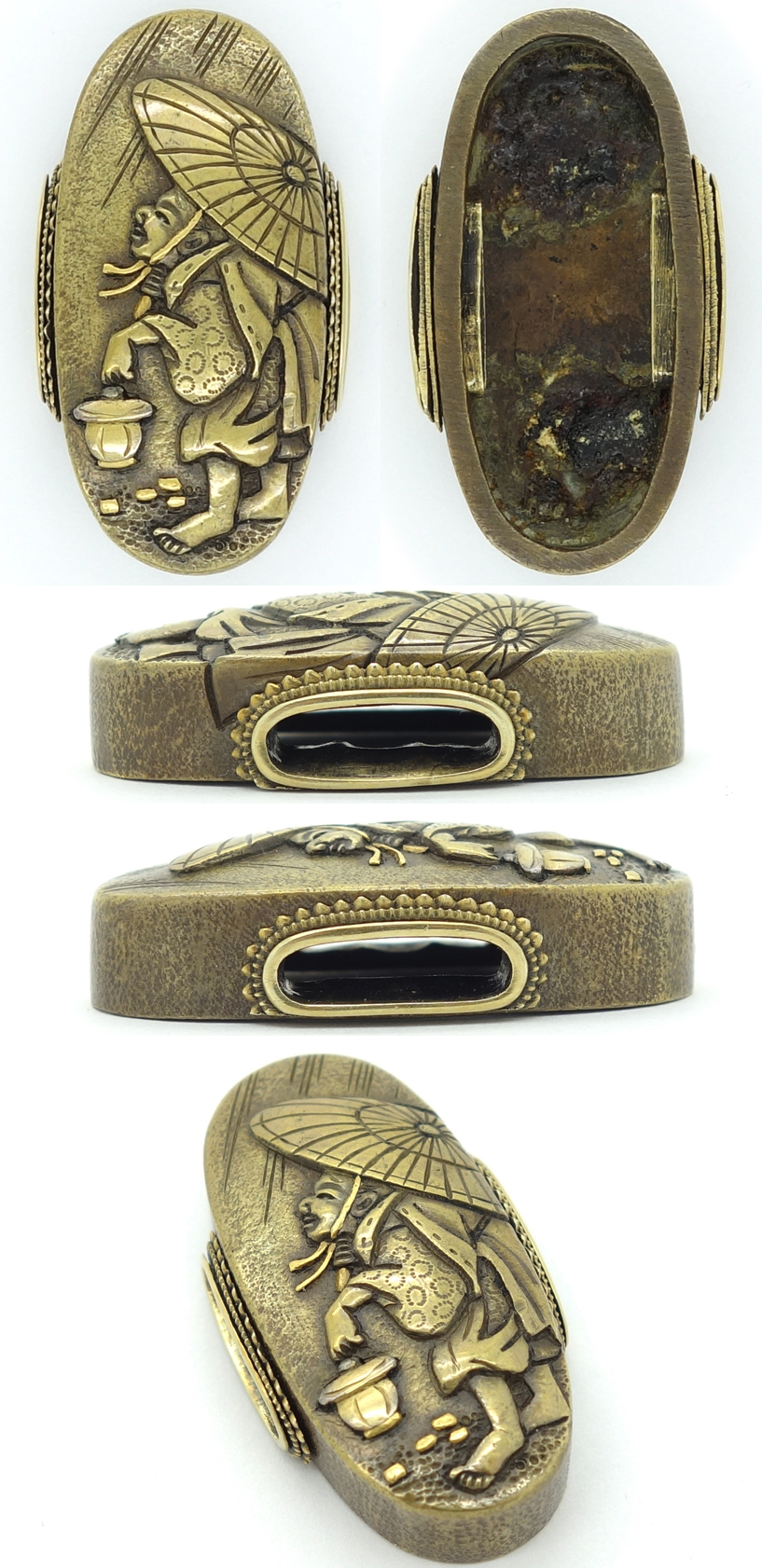 Japan - Kashira and Fuchi Tuneshige Signed