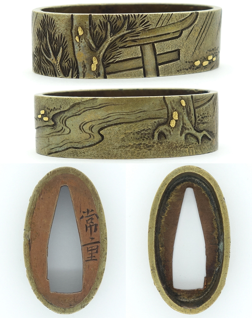 Japan - Kashira and Fuchi Tuneshige Signed