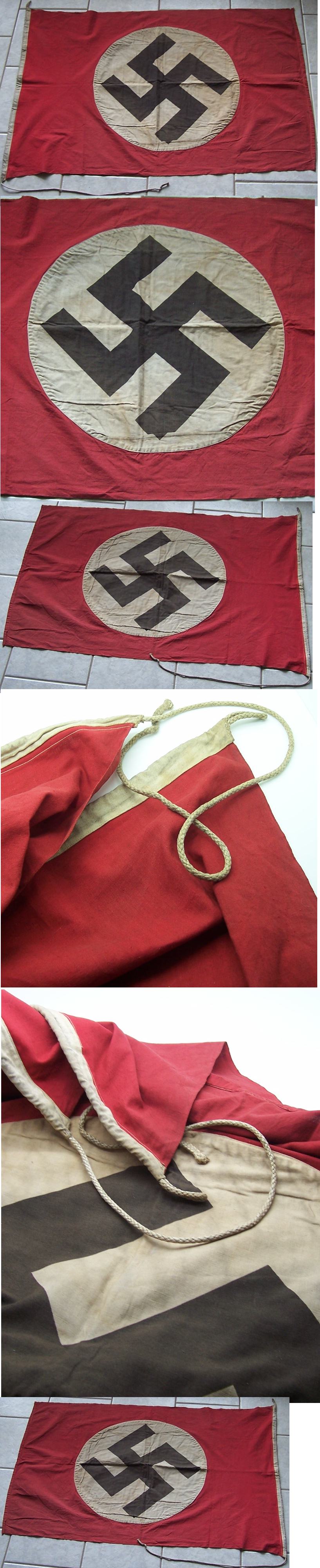 Medium NSDAP two sided Banner/flag