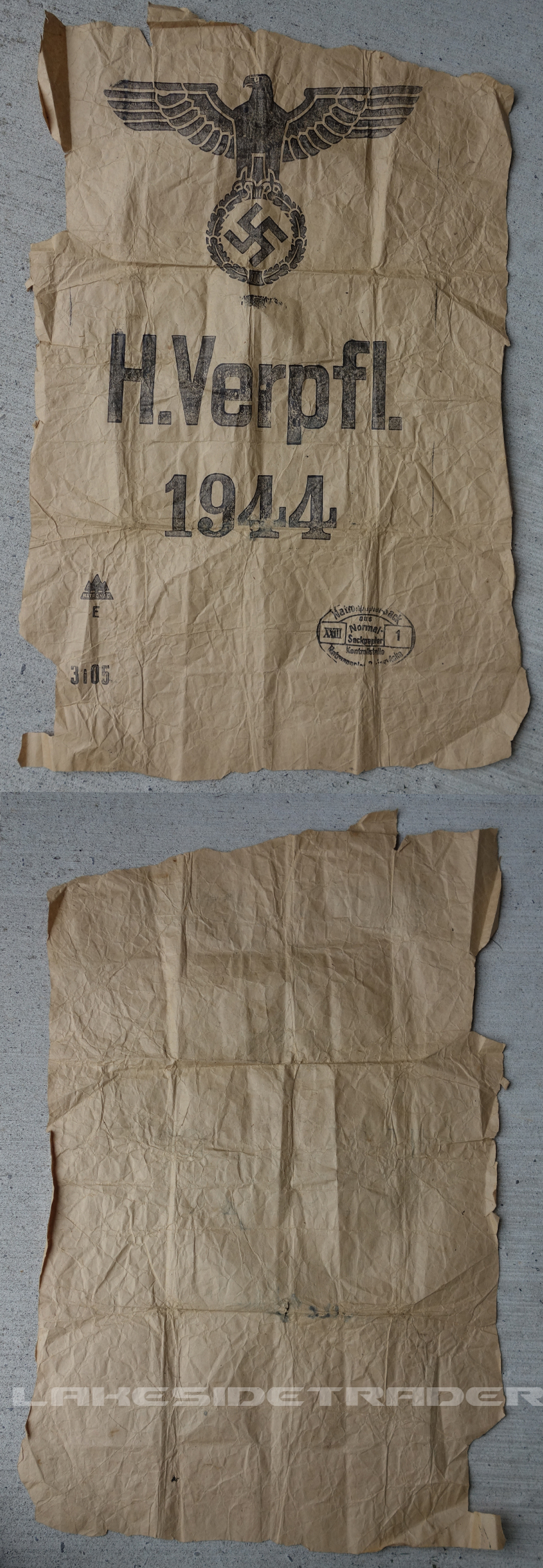 Paper Grain Bag 1944