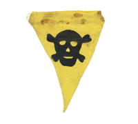 Minefield / Gas Warning Flag