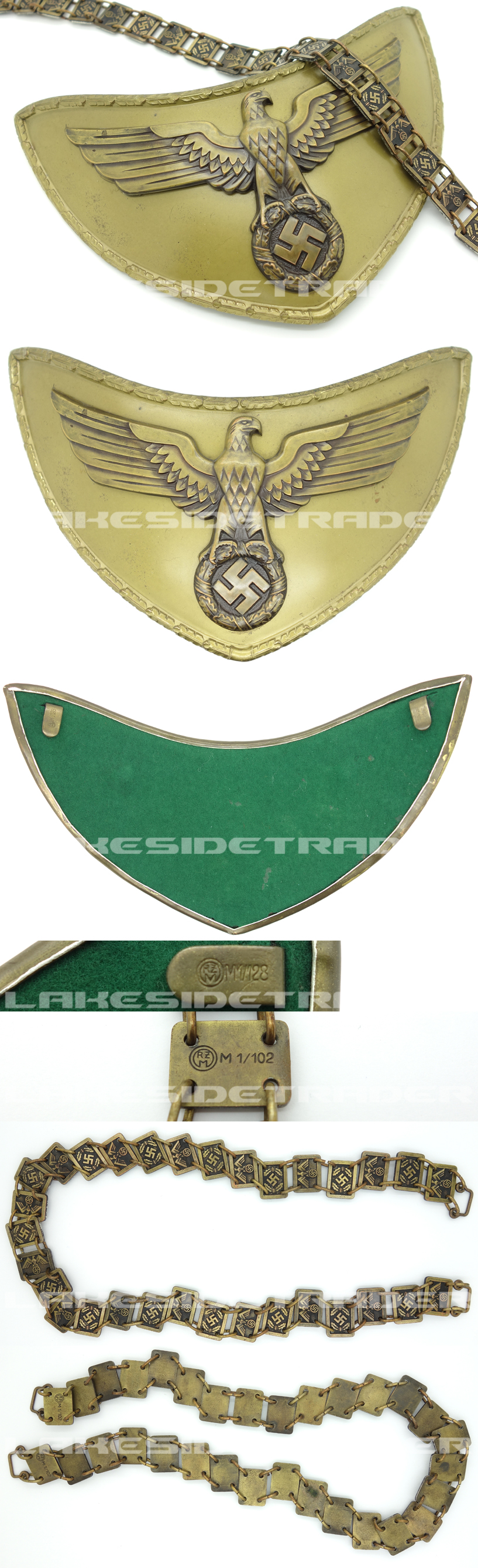 NSDAP Political Leader Flag Bearers Gorget