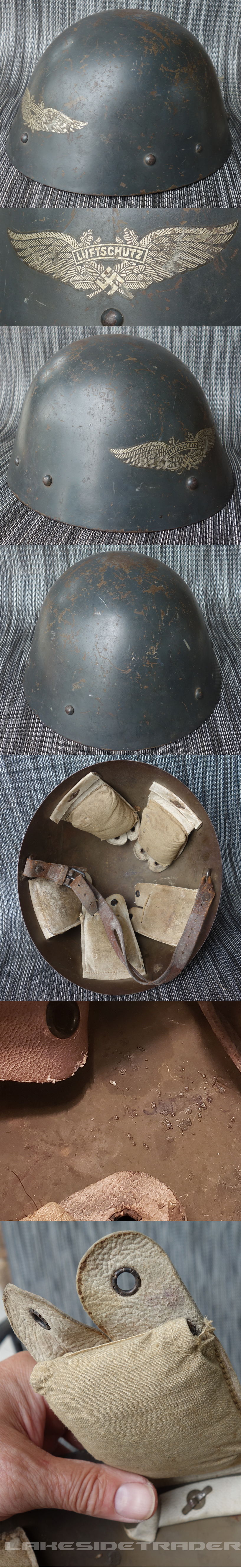 Luftshutz Repurposed M32 Czechoslovakian Steel Helmet