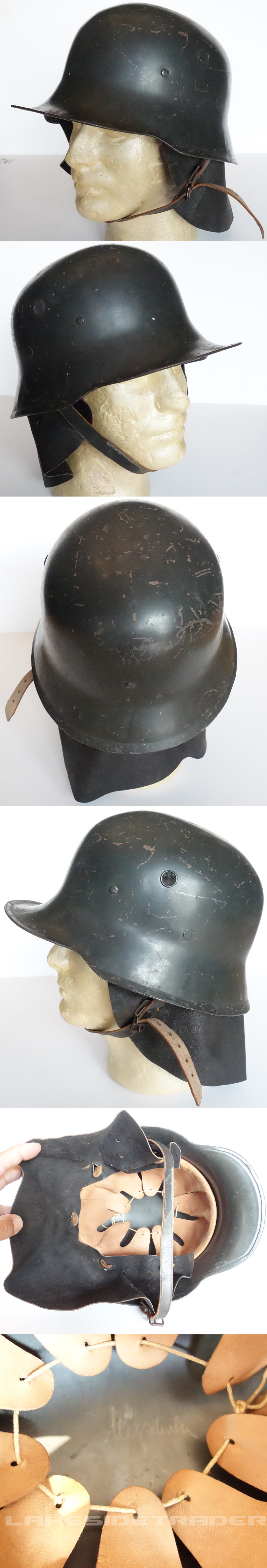 Fire Police Helmet with Neck Guard