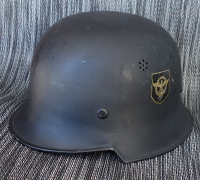 Police DD Square Dip Helmet by Edelstahl