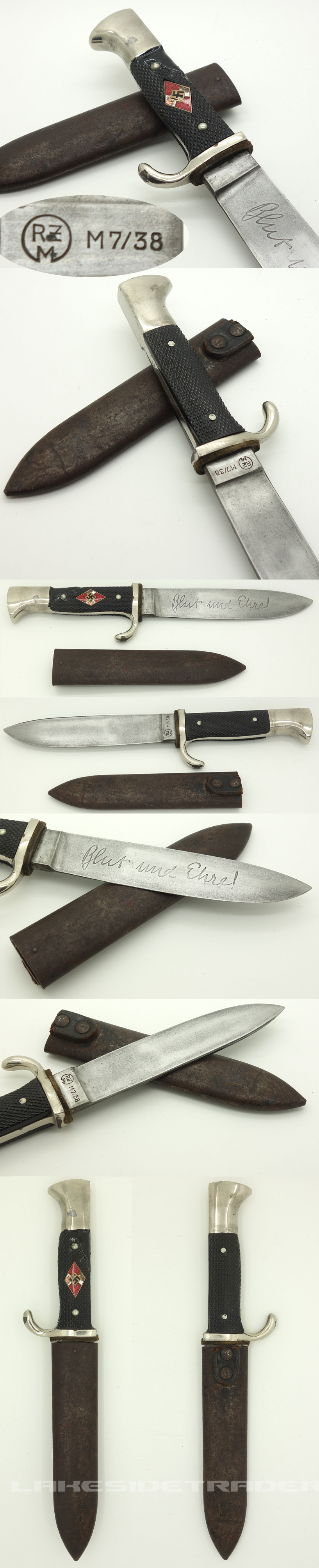 Hitler Youth Knife By RZM M7/38 | Lakesidetrader