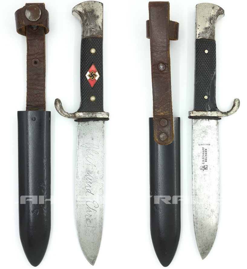 Earliest Hitler Youth Knife by C. D. Schaaf