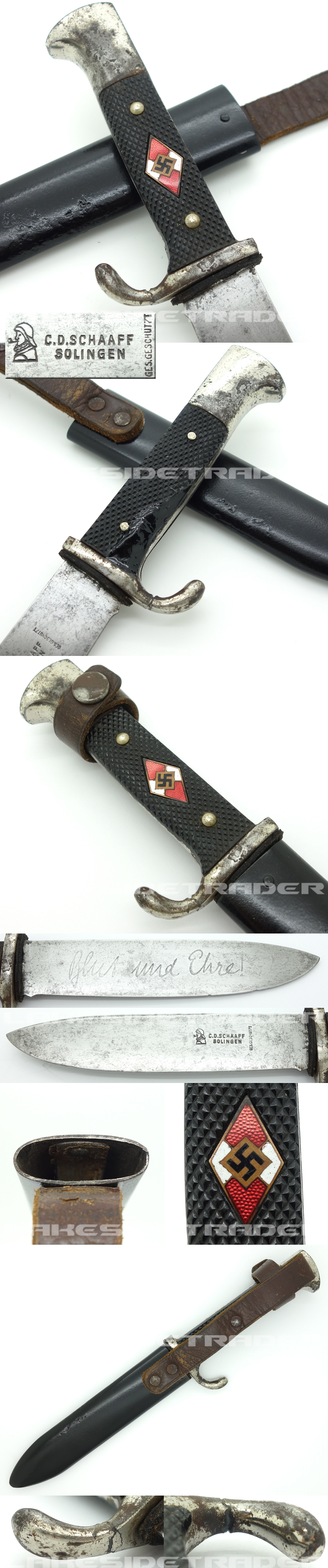 Earliest Hitler Youth Knife by C. D. Schaaf