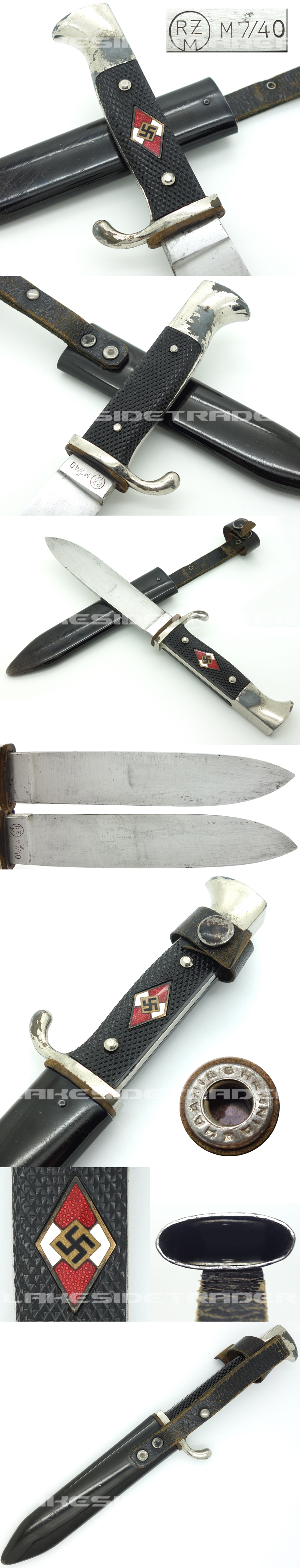 Hitler Youth Knife By RZM M7/40 | Lakesidetrader