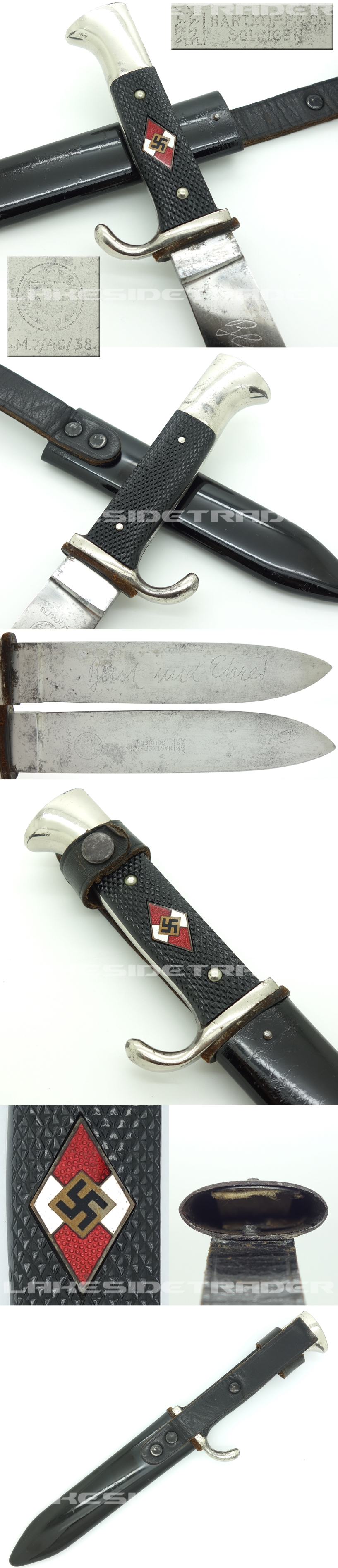 Transitional Hitler Youth Knife by Hartkopf 1938