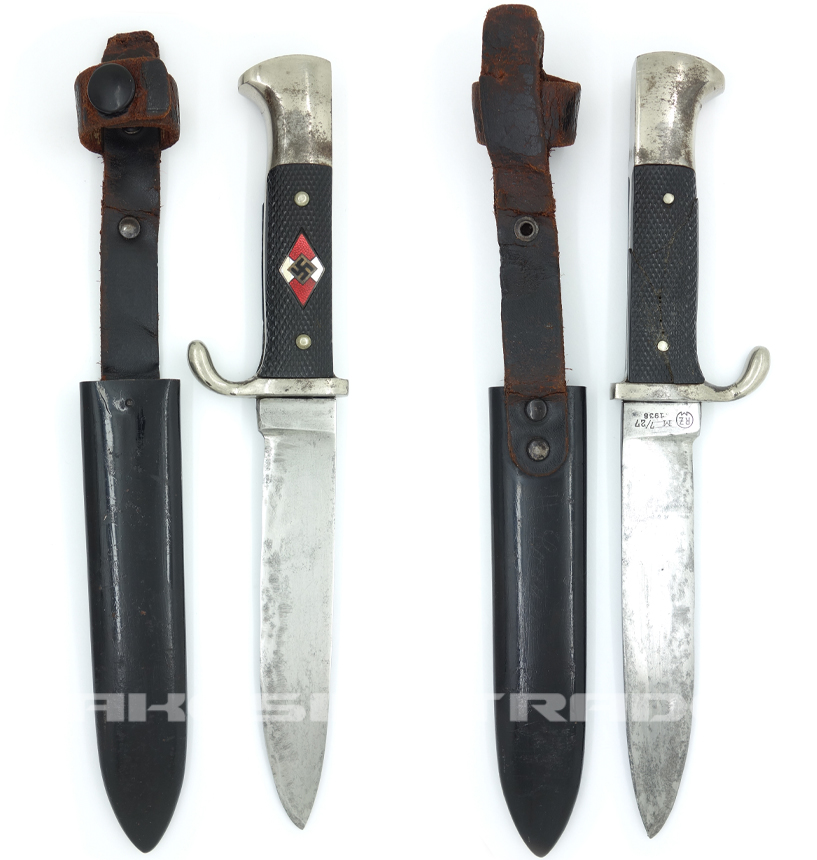 Hitler Youth Knife by RZM M7/27 1938