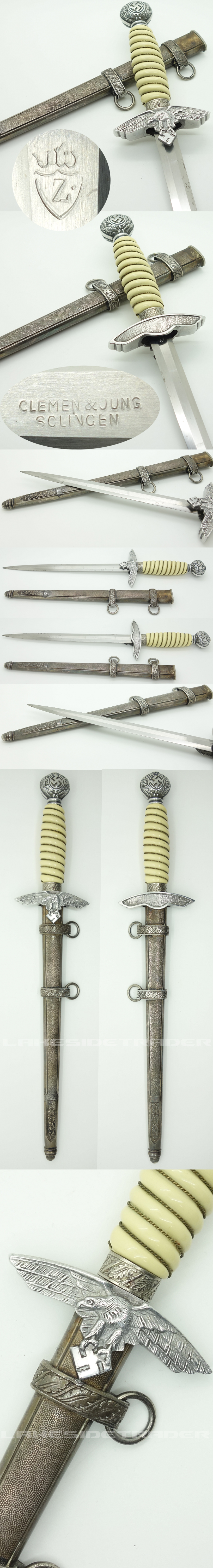 2nd Model Luftwaffe Dagger by Clemen & Jung