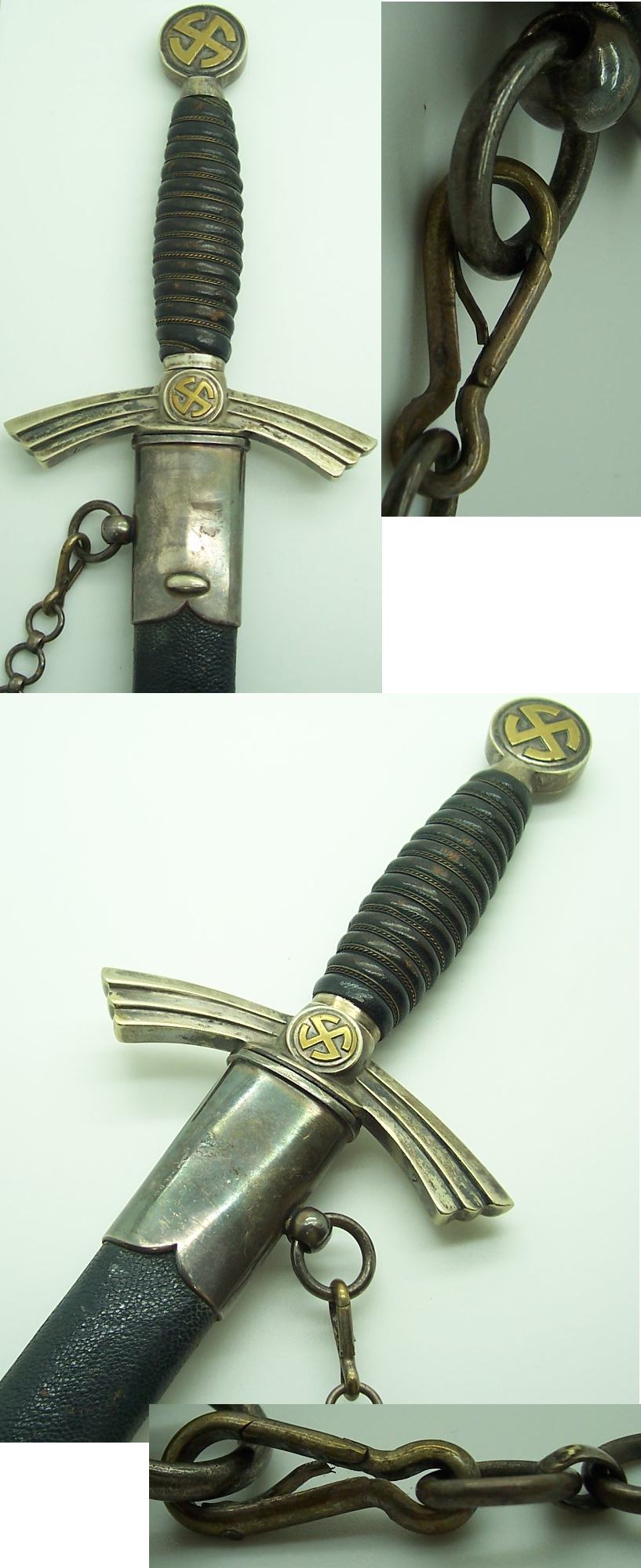 Interesting Transitional DLV/ 1st Model Luftwaffe Dagger