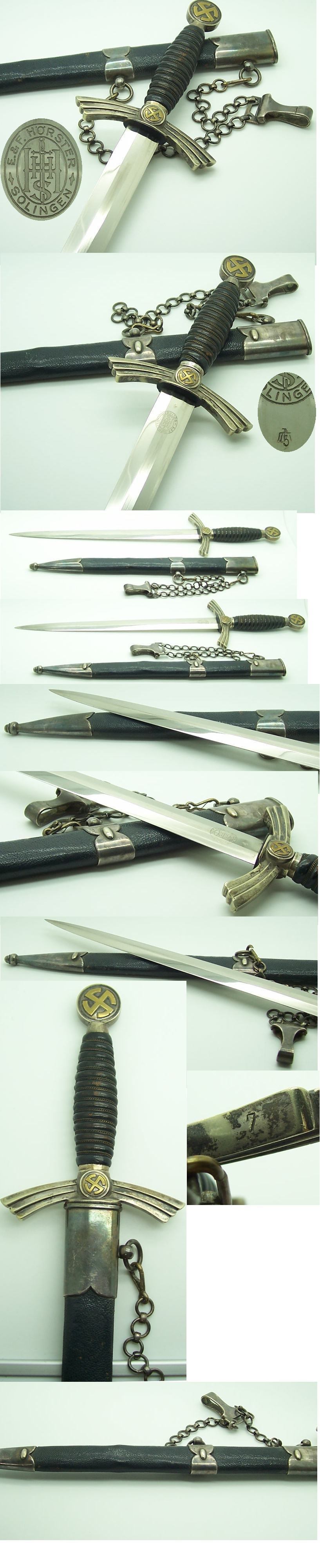 Interesting Transitional DLV/ 1st Model Luftwaffe Dagger