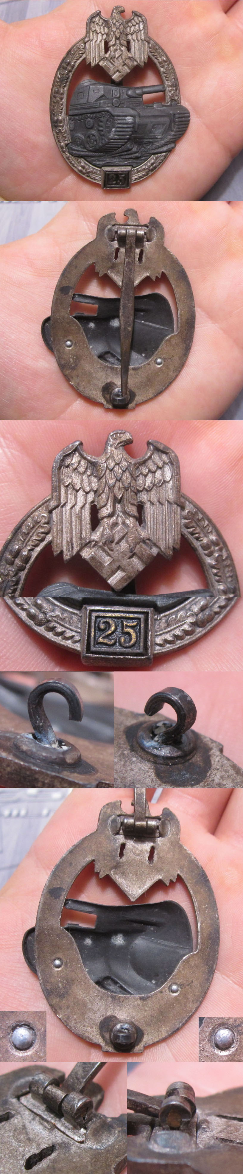 Grade II Silver Panzer Assault Badge by JFS