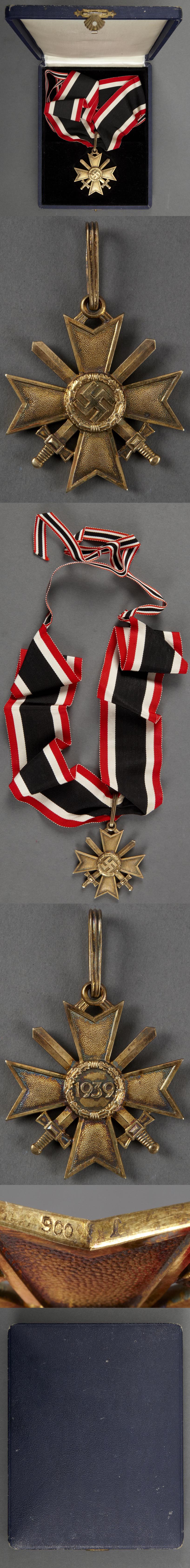 Cased Golden Knights Cross of the War Merit Cross