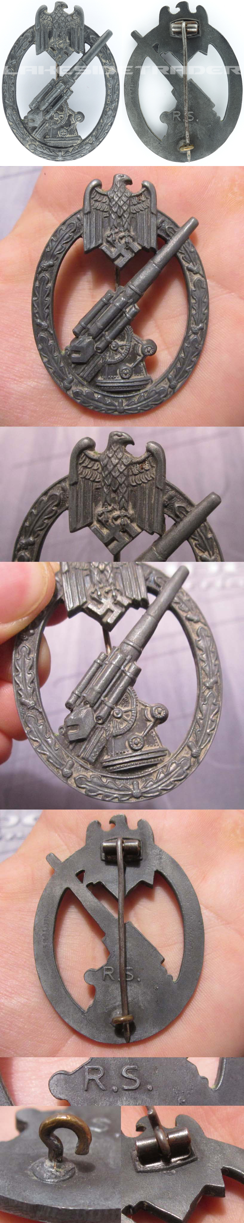 Army Flak Badge by R.S.