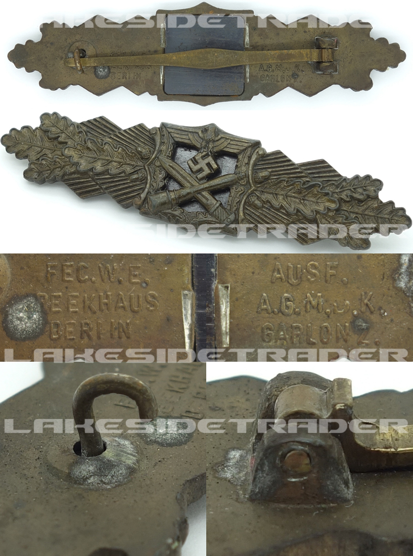 Army Close Combat Clasp in Bronze by A.G.M.u.K.