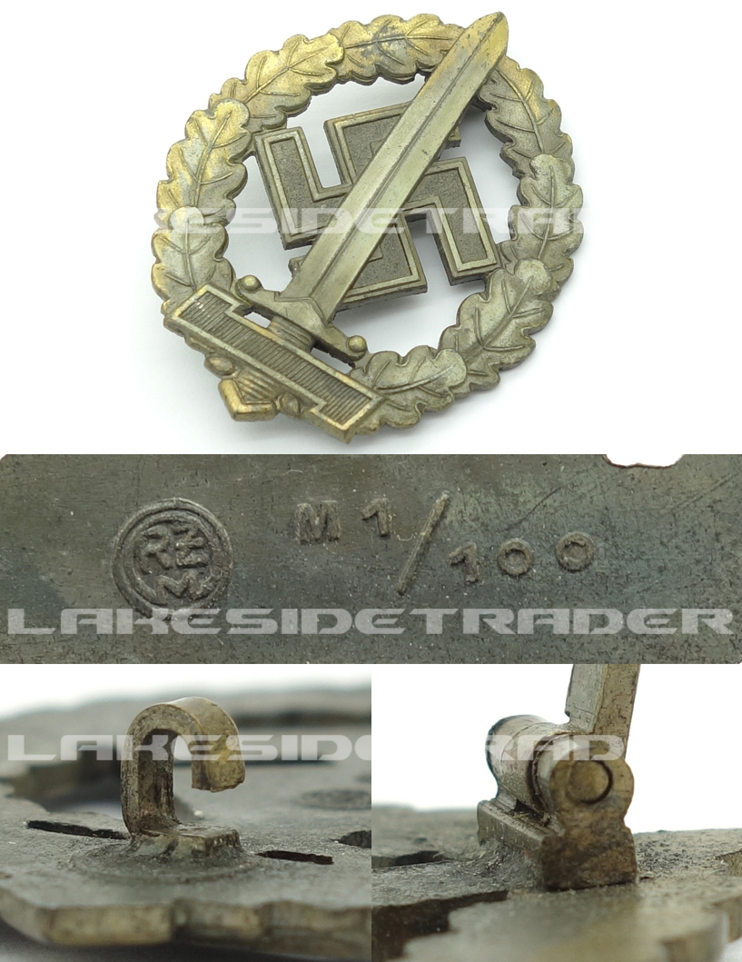 SA Sports Badge for War Wounded by RZM M1/100