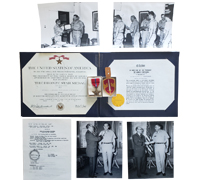 US - Bronze Star Group w Certificate & Photos