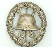 Imperial, Pierced - Wound Badge in Silver